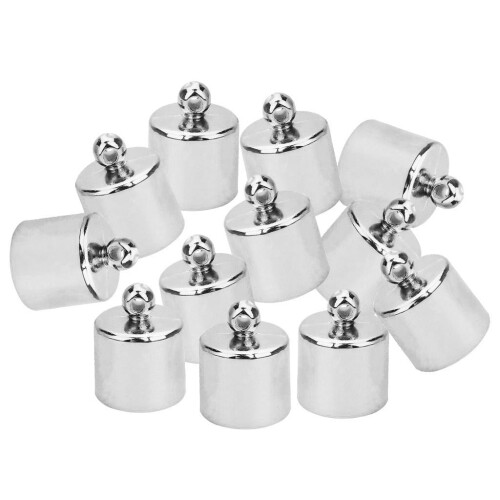 100Pc6mm καπάκι με χάντρες για DIY κατασκευή κοσμημάτων βραχιολιών, λευκό 2