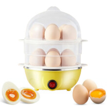 Mini Electric Egg Cooker Yellow 12-Egg 2-Tier