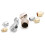 100Pc6mm καπάκι με χάντρες για DIY κατασκευή κοσμημάτων βραχιολιών, λευκό 5