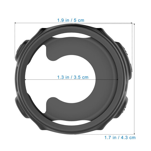 Conjunto de 4 capas protetoras de silicone resistentes a impactos, compatíveis com Garmin Forerunner 235. 1