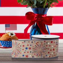 4Th of July Decorations, 10-Yard Independence Day Ribbon for Gift Wrapping and Decor