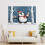 Quadro em tela com pinguim feliz, 20x30cm (8x12 polegadas), sem moldura – Decoração moderna para banheiro/quarto, compatível com estilo rústico. 4