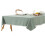 Rectangle Tablecloth with Pompom Tassel Washable Fabric 1