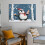 Quadro em tela com pinguim feliz, 20x30cm (8x12 polegadas), sem moldura – Decoração moderna para banheiro/quarto, compatível com estilo rústico. 6