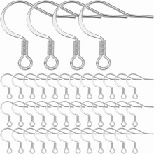 Stainless Steel Hypoallergenic Earring Hooks 100 pcs