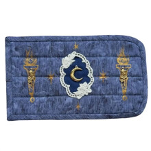 Handcrafted Pocket Altar Cloth – Mystery Edition, 5 Celtic Star/Moon Styles, Portable for Catholic & Witchcraft Rituals, Compatible with On-the-Go