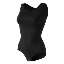 Women's High Neck Sleeveless Bodysuit Black M