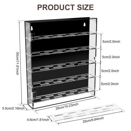 Acrylic Challenge Coin Display Case with Magnetic Door 2