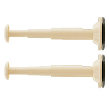 Heavy Duty Adjustable Shower Curtain Rod 3.5–8 in Beige 2