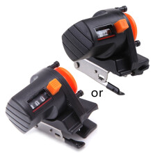 1Piece 0-999M Portable Fishing Finder Line Length Depth Gauge Counter Tackle Tool Black and Orange