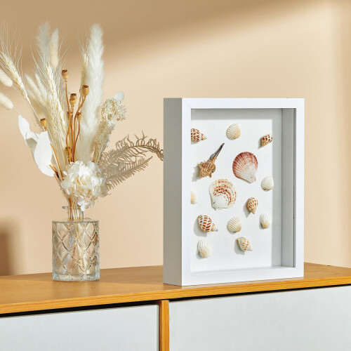 (8 inches (15.2*20.3cm)) Floating Dried Flower Frame - Multi-Size Display 1