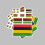 3 PCS Flag Sticker Mauritius Flag Stickers 1