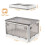 Collapsible Storage Bin PP 70QT with Lid and 4 Wheels 1