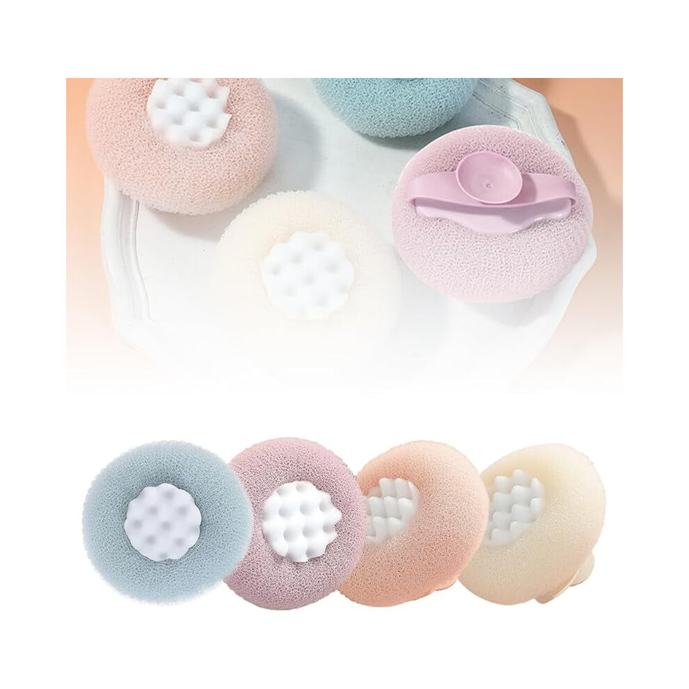 Super Soft Sunflower Suction Cup Bath Ball, 2-in-1 Shower Sponge & Massage Ball â Compatible with all standard tubs