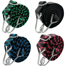 Bungee Cords Straps with Hooks - 2m 4 Pack Adjustable Elastic Bungee Cord Heavy Duty Bungee Straps