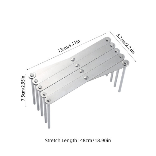 Stainless Steel Telescopic Kitchen Rack 0.45 lb 2