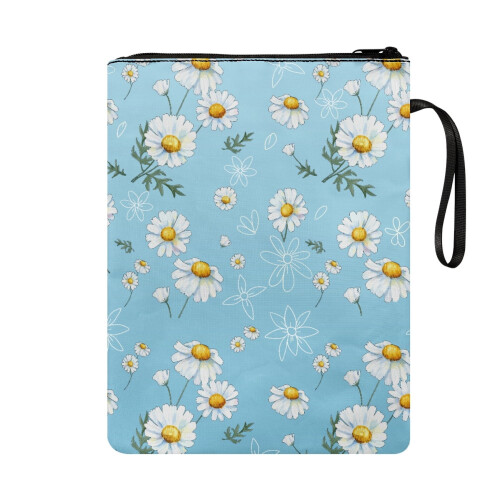 Book Protector with Waterproof Polyester Fabric, 11.42x8.66", for Classroom Library & Book Organizer Pocket 1