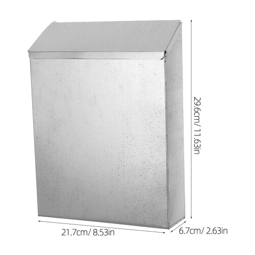 HOMEMAXS Wall Mount Donation Box with Lock, Rustic Design 1