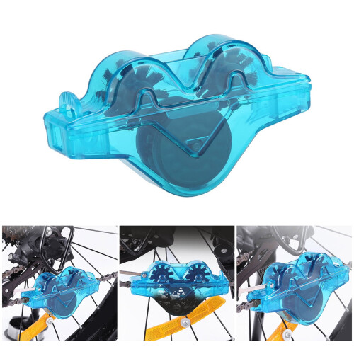 Automatic Rotating Brushes Chain Cleaner Durability Plastics Chain Cleaner for Thorough Maintenances 1
