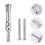 6 pcs Wire Twisting Tools Wire Stripper Electrician Auxiliary Crimping Tool 6