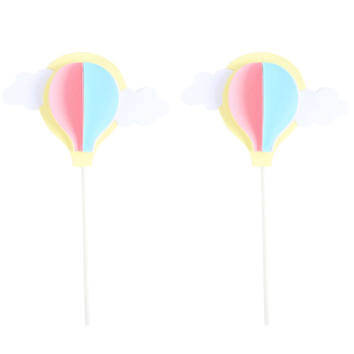 6Pièces Carte 3D Ballon Nuage Pour Décor Gâteau 1