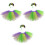 3Ensembles Costume Mardi Gras Tutu Jupe Colorée Accessoires 5