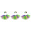 3Ensembles Costume Mardi Gras Tutu Jupe Colorée Accessoires 6