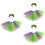 3Ensembles Costume Mardi Gras Tutu Jupe Colorée Accessoires 8