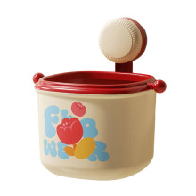 Small Wall Mount Rubbish Bin with Suction Cup Compact Waste Paper Bin Trash Can Basket for Desk Bathroom Kitchen Decors