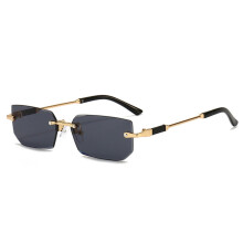 Γυαλιά ηλίου Y2K ορθογώνια χωρίς σκελετό UV400 Unisex