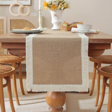 Holiday Table Runners Table Flag Festival Natural Linen Weaving Party Decoration Decoration Foyer Chest Cover Handkerchief Vintage Table Runner