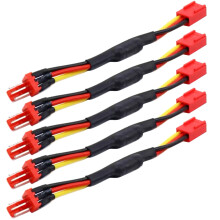 5PieceS 3PIN Piece Fan Speed Reduce Noise Extension Resistor Cable Wire 3 Pin Male to Female Connector for Computer CPU Fan Red