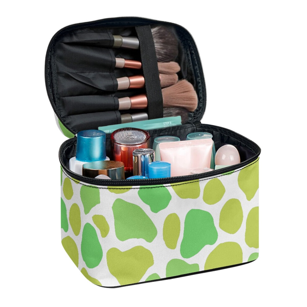 Green Swirl Spot Pouch Make Up Organizer Bag Handy Makeup Brush Bags Beauty Brush Holder Bridesmaid