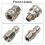 Højtryksrenser Quick Connect 3/8" rustfrit stål højtryksrenseradaptersæt 4