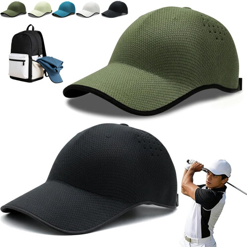 Baseball Cap Lightweight Packable Unisex Quick-Dry