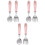 3Ensembles Ensemble Couverts Bébé Rose Tableware Portable Sécurisé ABS 3