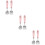 3Ensembles Ensemble Couverts Bébé Rose Tableware Portable Sécurisé ABS 9