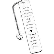 Thank You Gifts for Women: Doctor, Retirement, Birthday, Valentine's, Christmas, Stocking & Boo Basket Stuffers, Bookmarks – Compatible with