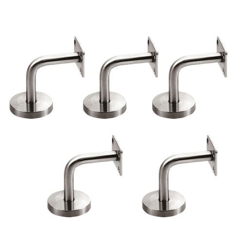 10Pièces Support Main Courante Acier Inoxydable Argent Pour Escaliers 1