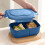 2-Compartment Silicone Bento Box – Microwave Safe, Blue 5