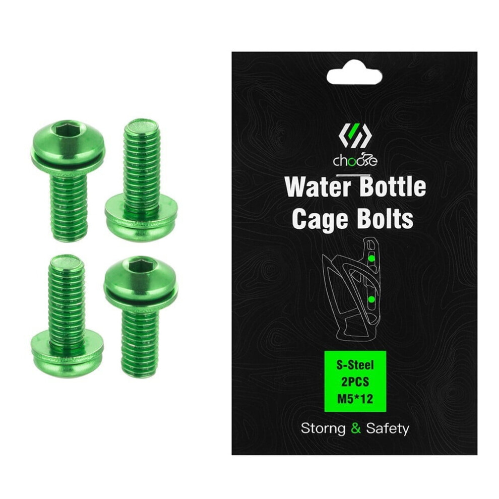 4Pcs Bottle Cage Holder Screws Alloy Steel Mountain Road Bike M5*12 Bolt 9087558627980