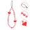 4Pièces Téléphone Perles Colorées Wristband Multi-Usage 10
