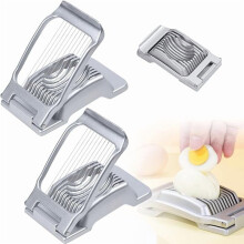 New Stainless Steel Hard Boiled Egg Slicer, Heavy Duty Food Slicer for Eggs, Strawberry, Mushroom, Tomato, Cheese