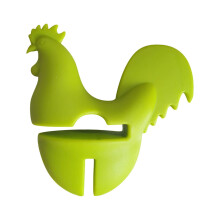 Rooster-Shaped Silicone Pot Holder, Lid Lifter & Spill Stopper – Compatible with All Pots