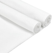 White Cotton Poplin Fabric Unbleached Muslin 6 Pcs