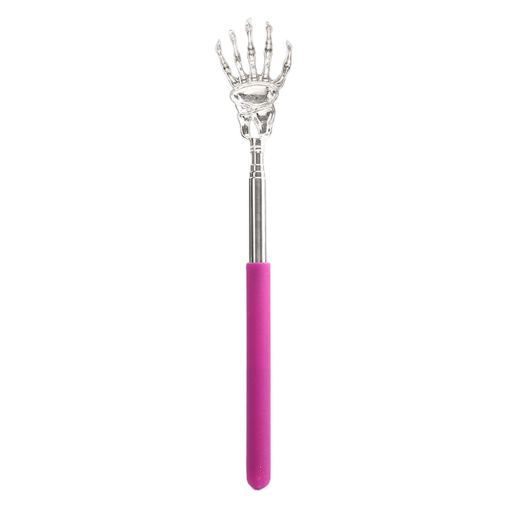 Stainless Steel Back Scratcher Extendable Stainless Steel Ghost Hand Back Scratcher Portable Telescopic Claw Massager Tool Funny Gift for Seniors Dad