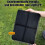 Foam Seat Cushion Waterproof Foldable Black 4
