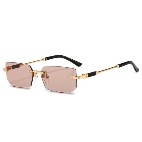 Γυαλιά ηλίου Y2K χωρίς σκελετό, ορθογώνια, UV400, Unisex