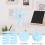 FRCOLOR 10 Pcs Replacement Fan Blades for Ceiling Silent Creative 7