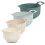 4 Pcs Plastic Mixing Bowl Set Reusable Plastic Nesting Mixing Bowl Multifunctional Nesting Container for Kitchen Cooking Baking 1